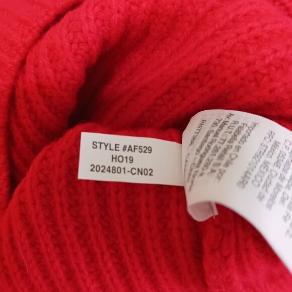 NWT Madewell Red Calloway Pullover Sweater Wool Blend Wide Sleeves Boatneck Boxy - Picture 8 of 15